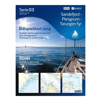 Båtsportkart 03 (C) - 1:50 000, Papir Sandefjord - Porsgrunn - Torungen Fyr
